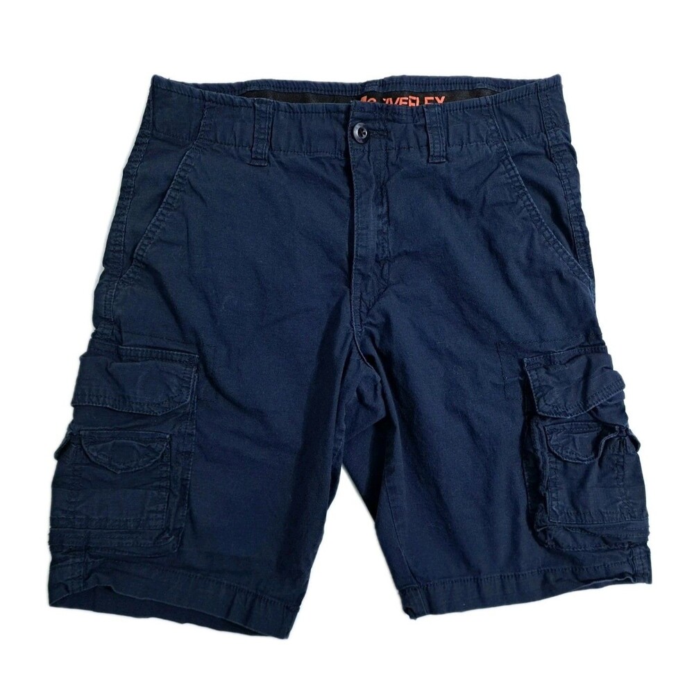Architect Cargo Shorts Mens 30 Safari Utility Pockets Work Trail Blue Hiking